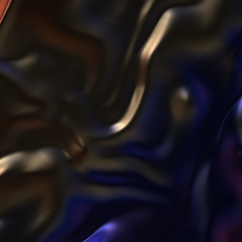 Dark folded light in blue and amber