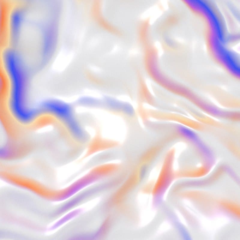 Pearl surface with violet and ember folds